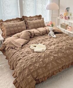 Lenjerie de pat Bumbac,Creponata,6 piese,JOJO Home