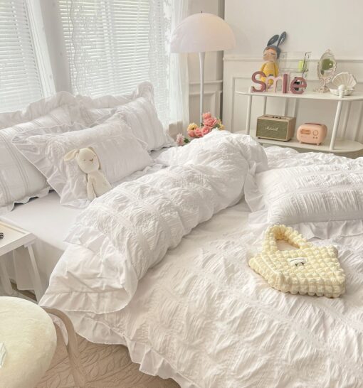 Lenjerie de pat Bumbac,Creponata,6 piese,JOJO Home