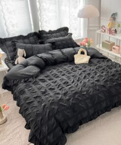 Lenjerie de pat Bumbac,Creponata,6 piese,JOJO Home