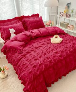 Lenjerie de pat Bumbac,Creponata,6 piese,JOJO Home