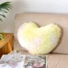 Perna Decorativa Pufoasa, Microfibra Plusata, Model Inima,JOJO Home