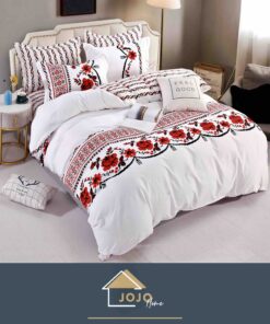 Lenjerie de pat Bumbac Finet 6 piese,Motiv Traditional,JOJO Home