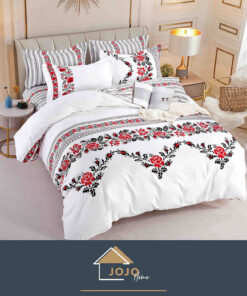 Lenjerie de pat Bumbac Finet 6 piese,Motiv Traditional,JOJO Home