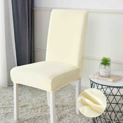 Set 6 Huse Elastice pentru Scaun, Catifea,JOJO Home