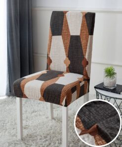 Set 4 Huse Elastice Scaun, Bumbac Elasticizat, JOJO Home