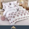 Lenjerie de pat Finet 4 piese, 1 Persoana,Motive Traditionale,JOJO Home