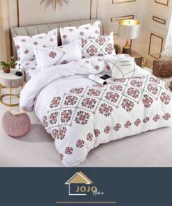 Lenjerie de pat Finet 4 piese, 1 Persoana,Motive Traditionale,JOJO Home