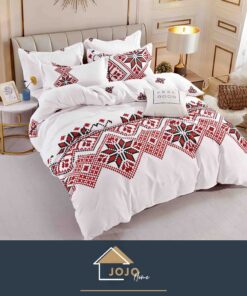 Lenjerie de pat Finet 4 piese, 1 Persoana,Motive Traditionale,JOJO Home