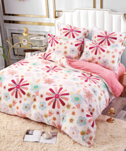 Set Lenjerie Pufoasa Cocolino, 6 Piese, Pat 2 Persoane,Multicolor,JOJO Home
