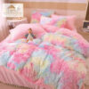 Lenjerie Cocolino Fluffy cu Ciucuri Super Pufoasa, 6 Piese, Multicolor, JOJO Home