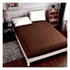 Husa de pat cu elastic Damasc, Bumbac 100%, Maro, Pat 2 Persoane JOJO Home