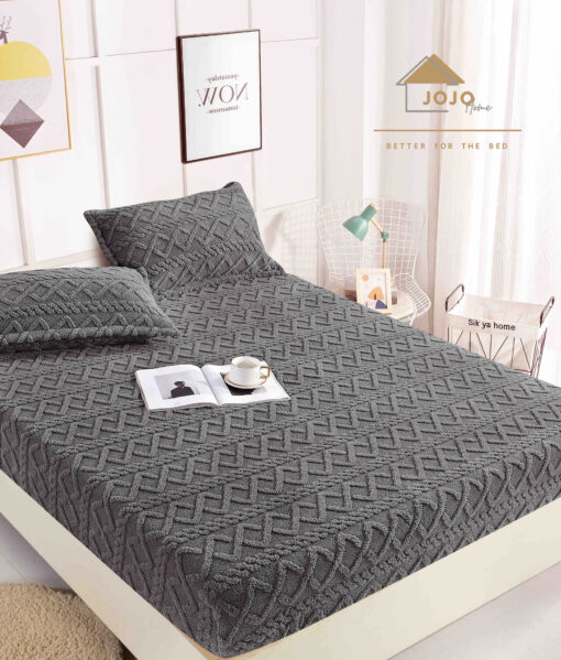 Husa Cocolino tip Tricot, cu Elastic+2 Fete de Perna,Jojo Home