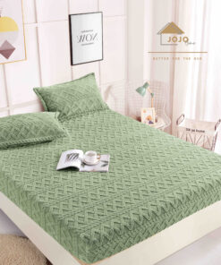 Husa Cocolino tip Tricot, cu Elastic+2 Fete de Perna,Jojo Home