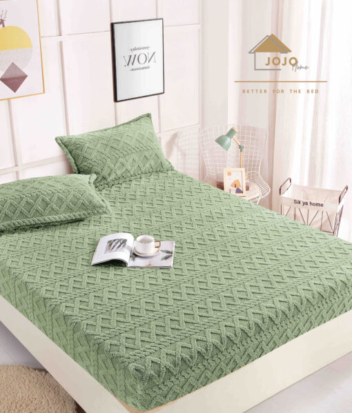 Husa Cocolino tip Tricot, cu Elastic+2 Fete de Perna,Jojo Home