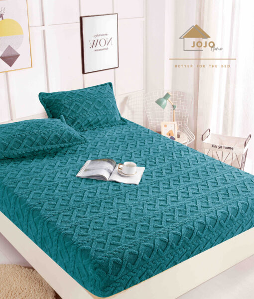 Husa Cocolino tip Tricot, cu Elastic+2 Fete de Perna,Jojo Home