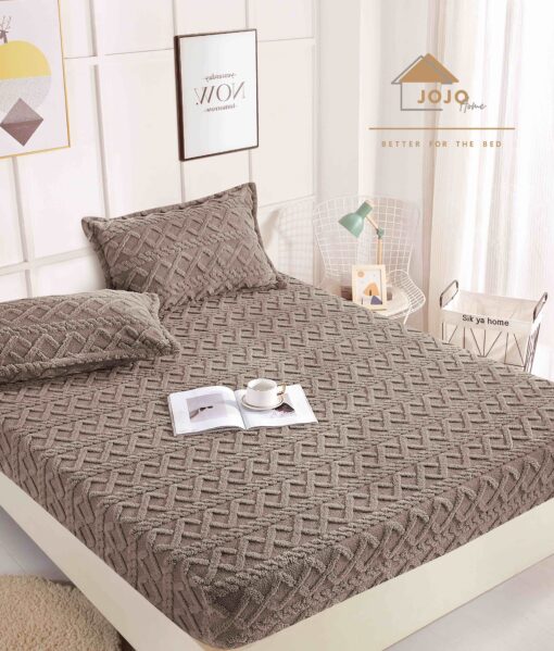 Husa Cocolino tip Tricot, cu Elastic+2 Fete de Perna,Jojo Home