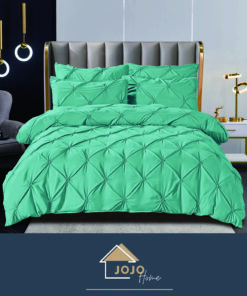 Set Lenjerie Premium, Model cu Pliuri, Bumbac 100%, 6 Piese, Pat 2 Persoane,JOJO Home