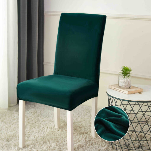 Set 6 Huse Elastice pentru Scaun, Catifea,JOJO Home