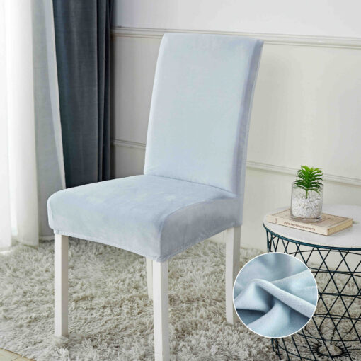 Set 6 Huse Elastice pentru Scaun, Catifea,JOJO Home