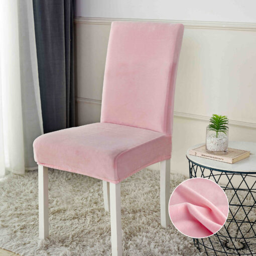 Set 6 Huse Elastice pentru Scaun, Catifea,JOJO Home