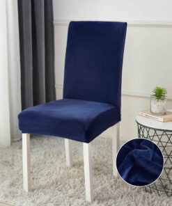 Set 6 Huse Elastice pentru Scaun, Catifea,JOJO Home