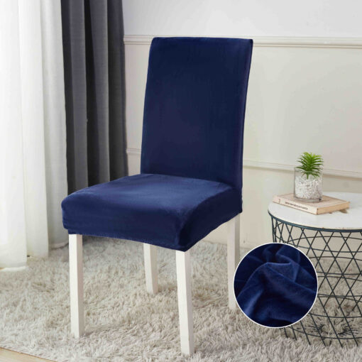 Set 6 Huse Elastice pentru Scaun, Catifea,JOJO Home