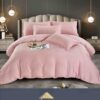 Lenjerie de pat Damasc Finetat,6 piese cu Elastic,JOJO Home