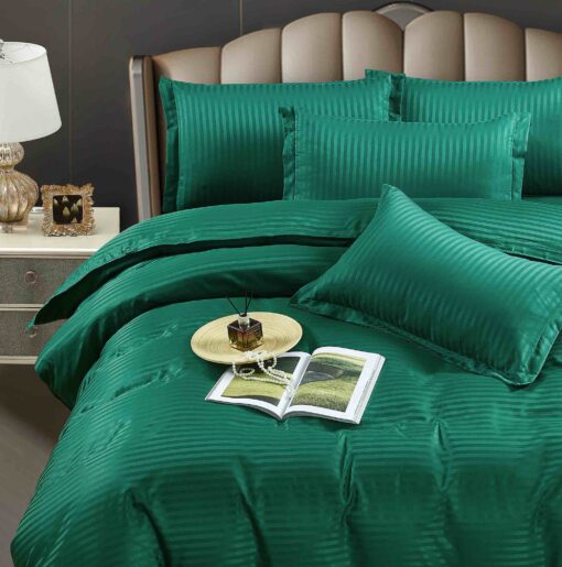 Lenjerie de pat Damasc Finetat,6 piese,Pat 2 Persoane,JOJO Home - imagine 3