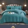 Lenjerie de pat Damasc Finetat,6 piese cu Elastic,JOJO Home