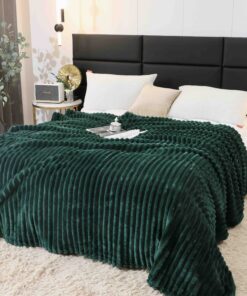 Patura Pufoasa Cocolino, Pat Dublu, 200x230cm, JOJO Home, Verde