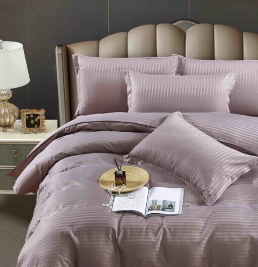 Lenjerie de pat Damasc Finetat,6 piese,Pat 2 Persoane,JOJO Home - imagine 3
