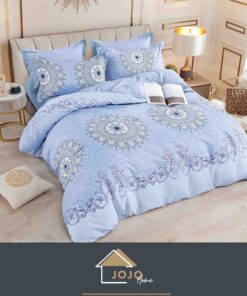 Lenjerie de pat Bumbac Finet 6 piese cu Elastic, JOJO Home