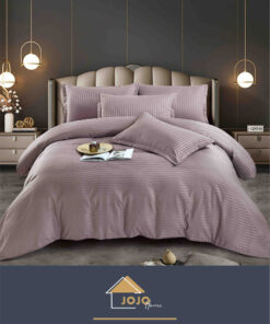 Lenjerie de pat Damasc Finetat,6 piese,Pat 2 Persoane,JOJO Home