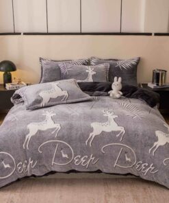 Set Lenjerie Pufoasa Cocolino, 4 Piese, Pat 2 Persoane-JOJO Home