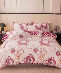 Set Lenjerie Pufoasa Cocolino, 4 Piese, Pat 2 Persoane-JOJO Home