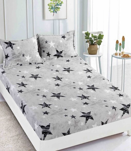 Set Husa de Pat Cocolino cu Elastic + 2 Fete de Perna, Pat 2 Persoane – JOJO Home