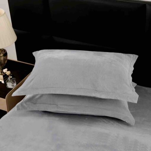 Lenjerie Pat Dublu, Blanita de Iepure, 6 Piese,Gri, JOJO Home - imagine 2