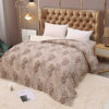 Patura Cocolino cu Blanita, 200×230 cm,Bej,Frunze,JOJO Home