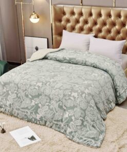 Patura Cocolino cu Blanita, 200×230 cm,Floral, Fistic,JOJO Home