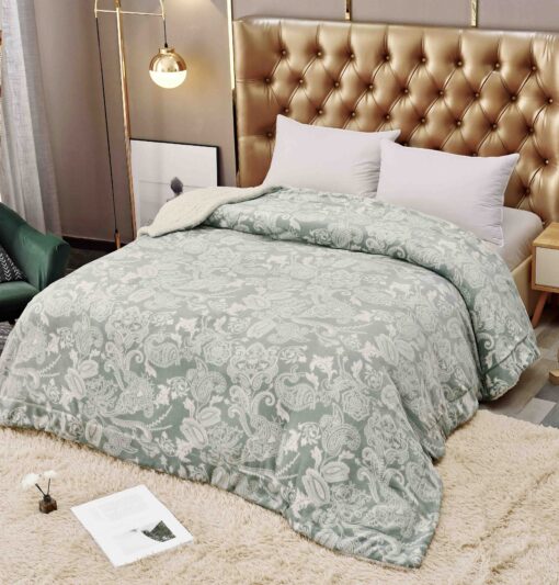Patura Cocolino cu Blanita, 200×230 cm,Floral, Fistic,JOJO Home
