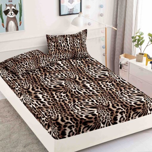 Husa de pat cu elastic, pentru pat de 2 persoane + 2 fete de perna JOJO Home