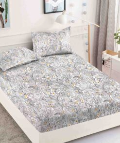 Husa de pat cu elastic, pentru pat de 2 persoane + 2 fete de perna JOJO Home