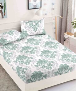 Husa de pat cu elastic, pentru pat de 2 persoane + 2 fete de perna JOJO Home