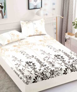 Husa de pat cu elastic, pentru pat de 2 persoane + 2 fete de perna JOJO Home