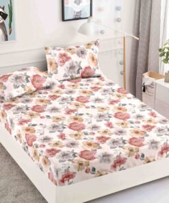 Husa de pat cu elastic, pentru pat de 2 persoane + 2 fete de perna JOJO Home
