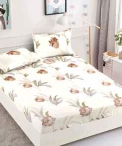 Husa de pat cu elastic, pentru pat de 2 persoane + 2 fete de perna JOJO Home