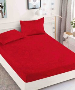 Husa de pat cu elastic, pentru pat de 2 persoane + 2 fete de perna JOJO Home