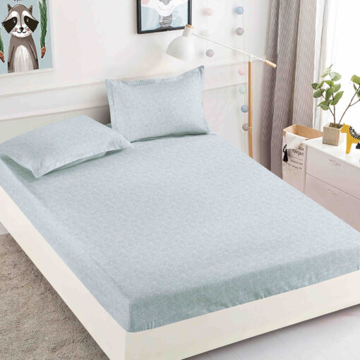 Husa de pat cu elastic, pentru pat de 2 persoane + 2 fete de perna JOJO Home