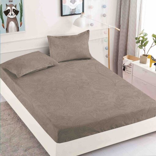 Husa de pat cu elastic, pentru pat de 2 persoane + 2 fete de perna JOJO Home