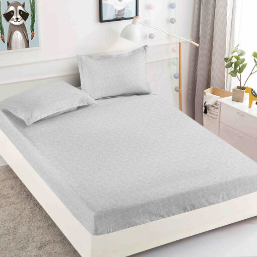 Husa de pat cu elastic, pentru pat de 2 persoane + 2 fete de perna JOJO Home